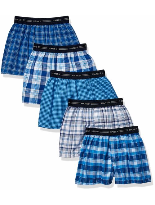 Hanes Boys' 5-Pack Boxer (Colors may vary)
