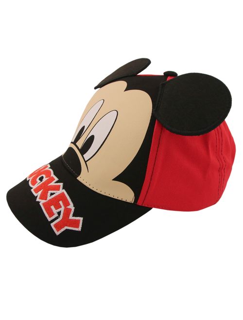 Kids Baseball Cap for Boys Ages 2-7,Mickey Mouse with Dimensional Ears,Little Kids and Toddler Baseball Hat