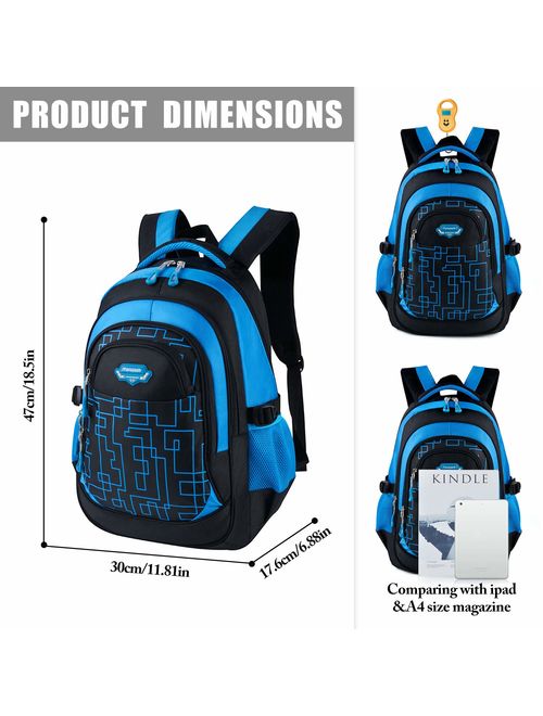 School Backpack, Fanspack Backpack for Boys 2019 New Boys Bookbags Large waterproof School Bag for Boys