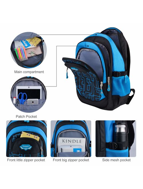 School Backpack, Fanspack Backpack for Boys 2019 New Boys Bookbags Large waterproof School Bag for Boys