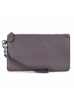 Befen Women's Leather Wristlet Clutch Wallet, Smartphone Wristlet Purse Signature Wallet