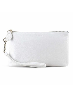 Befen Women's Leather Wristlet Clutch Wallet, Smartphone Wristlet Purse Signature Wallet