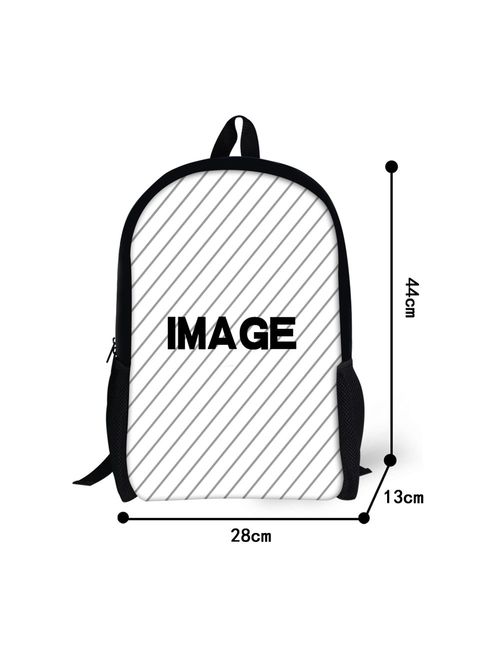 HUGS IDEA Under Animal Printed Children School Bag Blue Kids Backpack