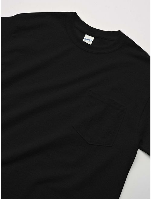 Gildan Men's Ultra Cotton Adult T-Shirt with Pocket, 2-Pack
