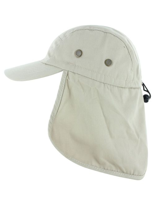 DealStock Fishing Cap with Ear and Neck Flap Cover - Outdoor Sun Protection
