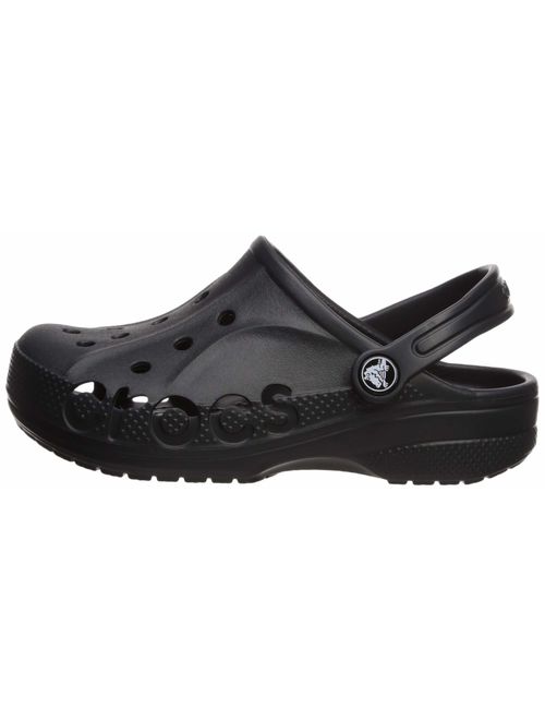 Crocs Kids' Baya Clog |Comfortable Slip On Water Shoe for Toddlers, Boys, Girls, Black, 6 M US Toddler