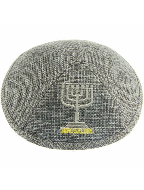 ateret yudaica Pack of 3/4/5/6/10-Pcs - Hq Kippah for Men & Boys, Yamaka Hat from Israel - Kippot Bulk.