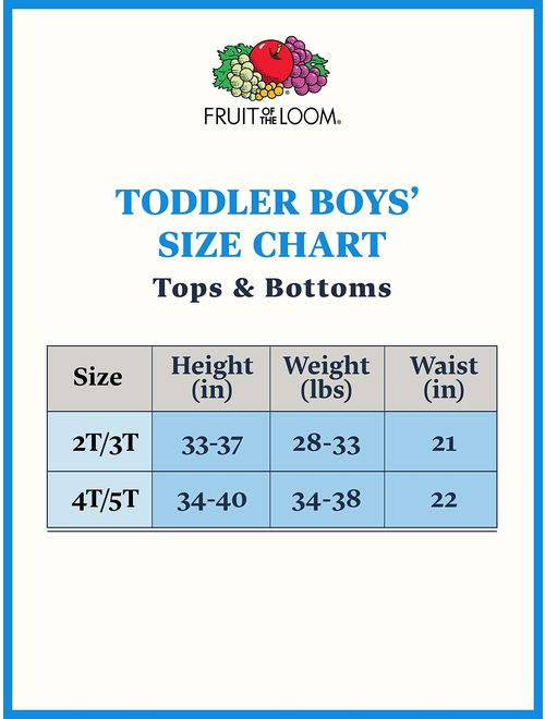 Fruit of the Loom Toddler Boys 5 Pack Stretch Boxer Brief