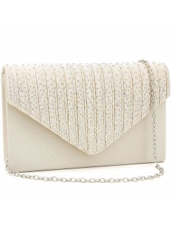 Evening Bag for Women, Glitter Rhinestone Wedding Evening Purse Crystal Envelope Crossbody Shoulder Clutch Bags