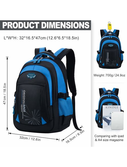 School Backpack for Girls and Boys, Fanspack Back to School Bag Kids Backpack Bookbags for School