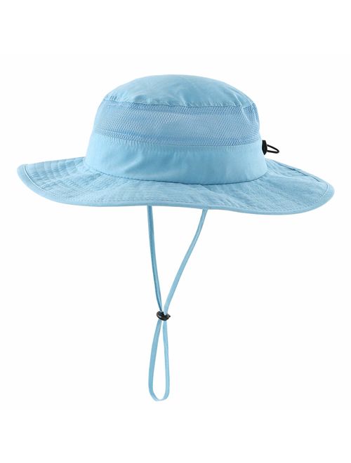 Connectyle Toddler Kids UPF 50+ Bucket Sun Hat Wide Brim UV Sun Protection Hat