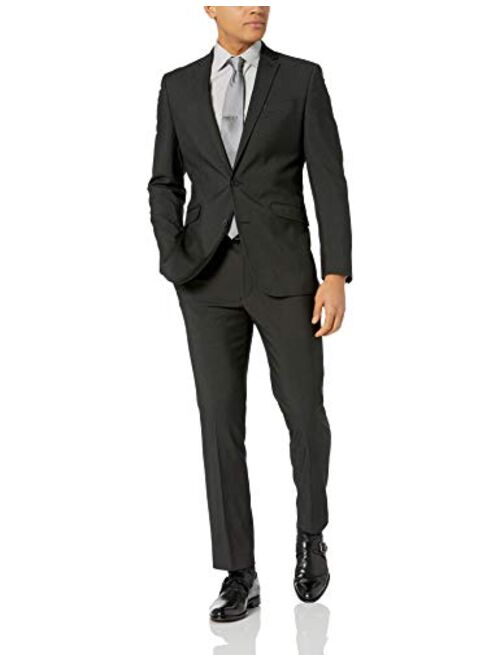 Kenneth Cole Unlisted Men's 2 Button Slim Fit Suit with Hemmed Pant