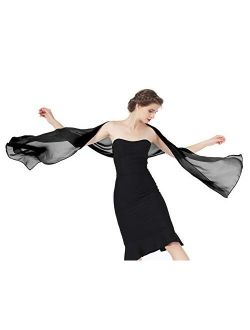 Sheer Soft Chiffon Bridal Women's Shawl For Special Occasions