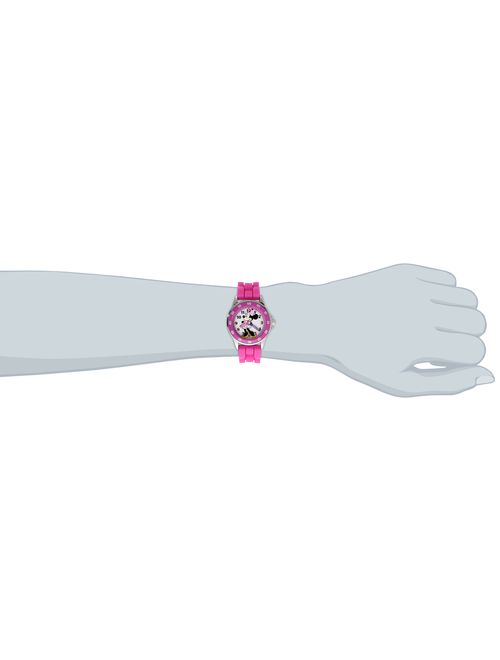 Accutime Minnie Mouse Kids' Analog Watch with Silver-Tone Casing