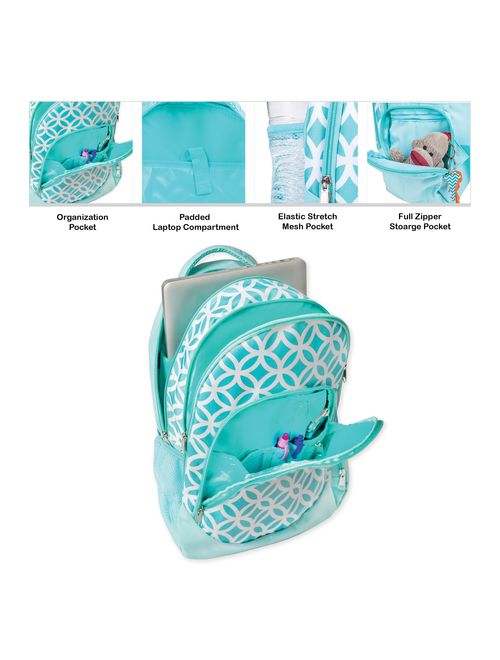 Reinforced Water Resistant School Backpack and Insulated Lunch Bag Set