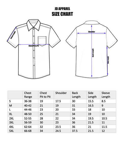 JD APPAREL Men's Regular Fit Short-Sleeve Dress Shirts in Aqua 17-17.5 N