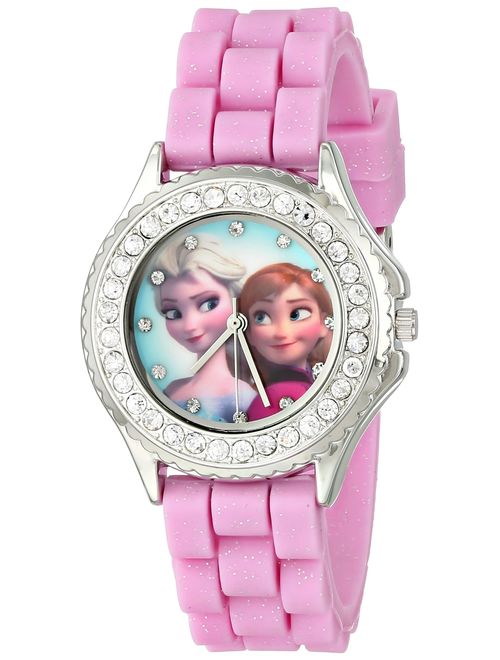 Disney Kids' FZN3554 Frozen Anna and Elsa Rhinestone Pink Band