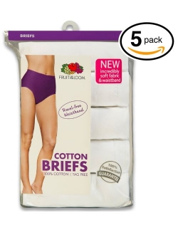 Women's Plus Size Fit for Me 5 Pack Cotton Panties