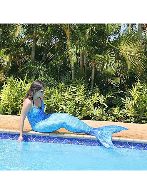 Fin Fun Reinforced Mermaid Tails for Swimming and Monofin - Kids, Girls & Adults