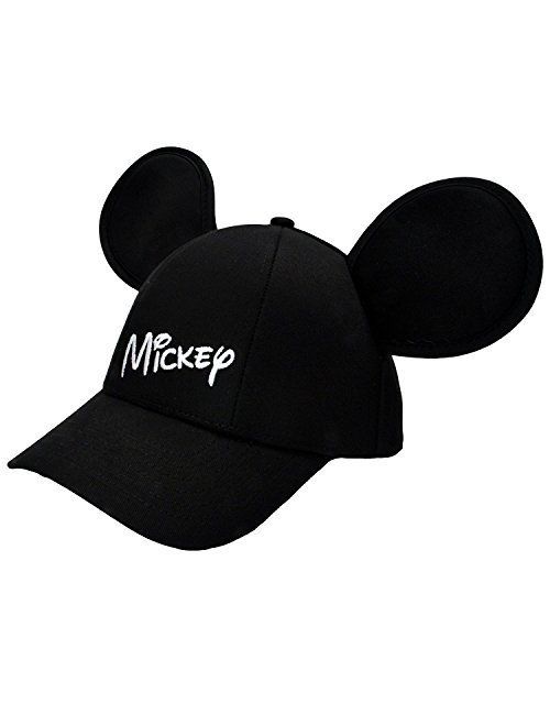 Disney Youth Hat Kids Cap with Mickey Mouse Ears (Mickey Black)