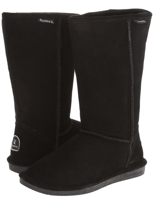 BEARPAW Women's Emma Tall Winter Boot, Black, 9 M US