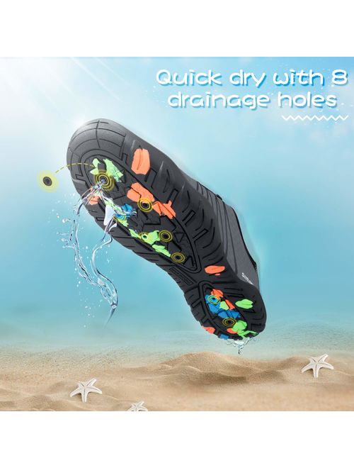 SIMARI Mens Womens Water Shoes Sports Quick Dry Barefoot Diving Swim Surf Aqua Walking Beach Yoga