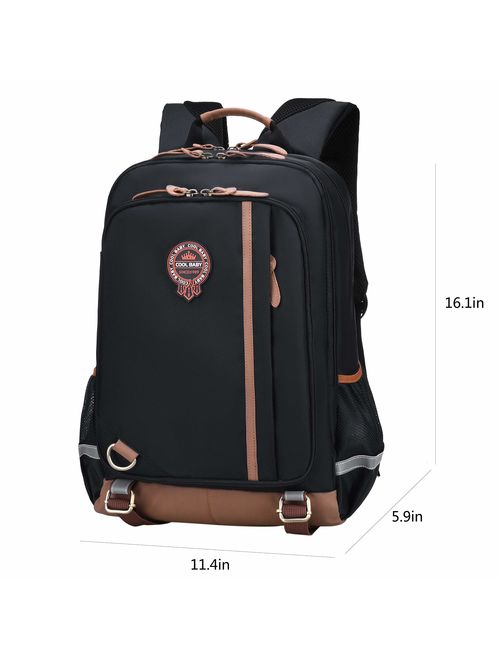 Kids Backpack for School Waterproof Lightweight Bookbag for Children Elementary School Bags for Boys Girls