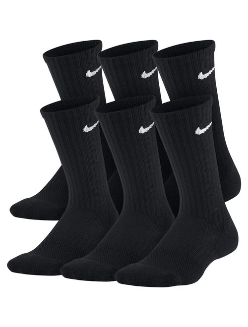 Nike Kids' Performance Cushioned Crew Training Socks (6 Pair)