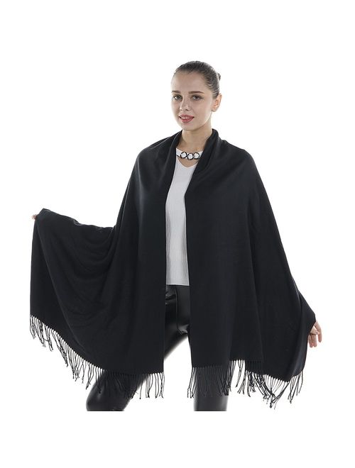 Niaiwei Cashmere Scarf Blanket Large Soft Pashmina Shawl Wrap