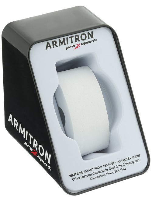 Armitron Sport Women's 25/6418 Easy to Read Dial Resin Strap Watch
