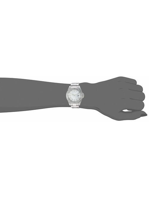 Invicta Women's 12819 Pro Dive Silver Dial Diamond Accented Watch