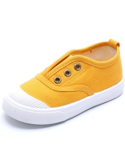 Baby's Boy's Girl's Canvas Light Weight Slip-On Loafer Casual Running Sneakers