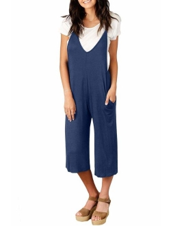 Spadehill Women's Casual Loose Fit Jumpsuit with Pocket