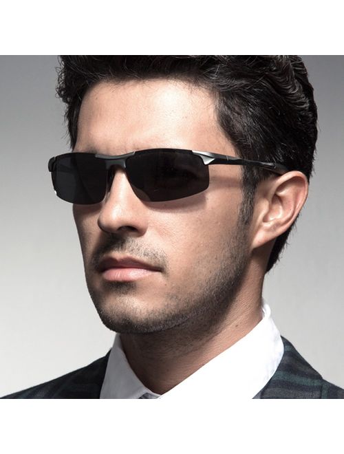 DUCO Mens Sports Polarized Sunglasses UV Protection Sunglasses for Men 8177s