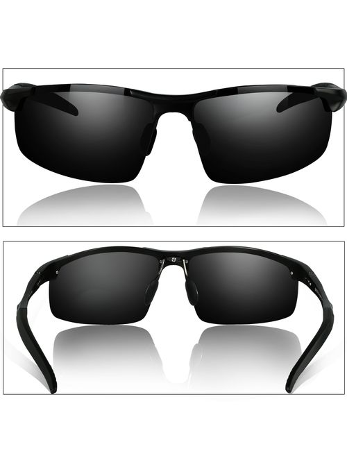 DUCO Mens Sports Polarized Sunglasses UV Protection Sunglasses for Men 8177s