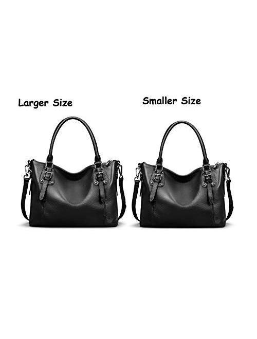 Heshe Women's Leather Handbags Shoulder Tote Bag Top Handle Bags Satchel Designer Ladies Purses Cross-body Bag