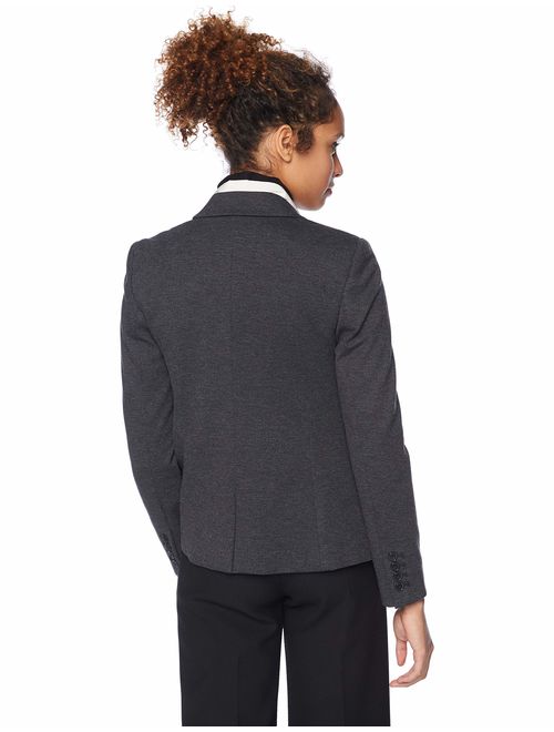 Amazon Brand - Lark & Ro Women's Long Sleeve Knit Jacquard Blazer