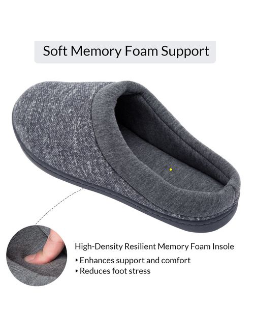 Women's Comfort Slip On Memory Foam French Terry Lining Indoor Clog Slippers