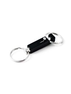 Key-Bak Quick Release Side Slide, Pull Apart Key Chain Accessory with 2 Split Rings