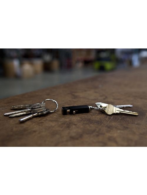 Key-Bak Quick Release Side Slide, Pull Apart Key Chain Accessory with 2 Split Rings