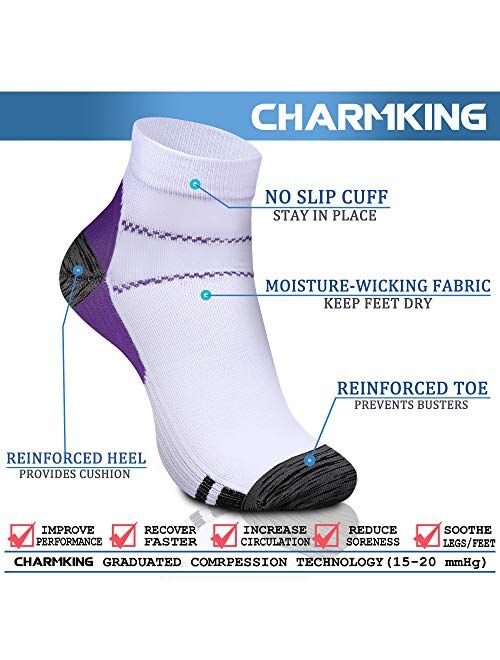 Compression Socks (3/6/7 Pairs),15-20 mmHg is Best Athletic & Medical for Men & Women, Running, Flight, Travel, Nurses