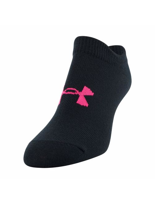Under Armour Youth Essential 2.0 No Show Socks, 6-Pairs