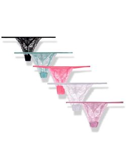 Moxeay Sexy G-String Thong Panty Underwear Pack of 5