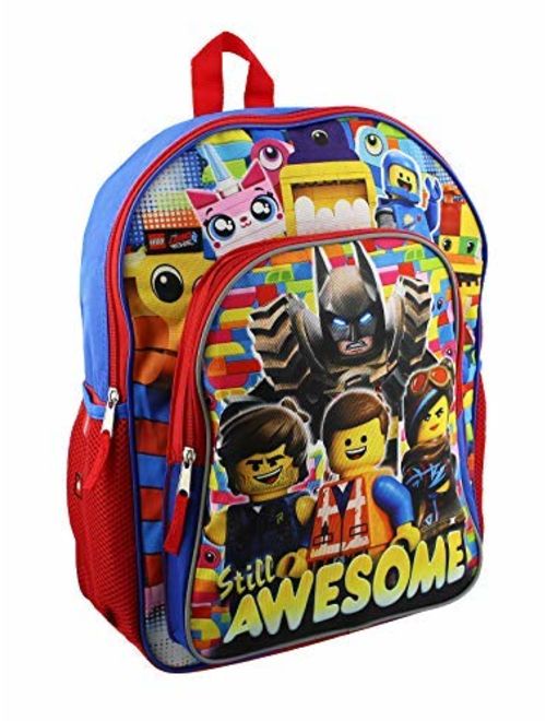 Lego Movie 2 The Second Part Boys 16" School Backpack (One Size, Blue/Multi)