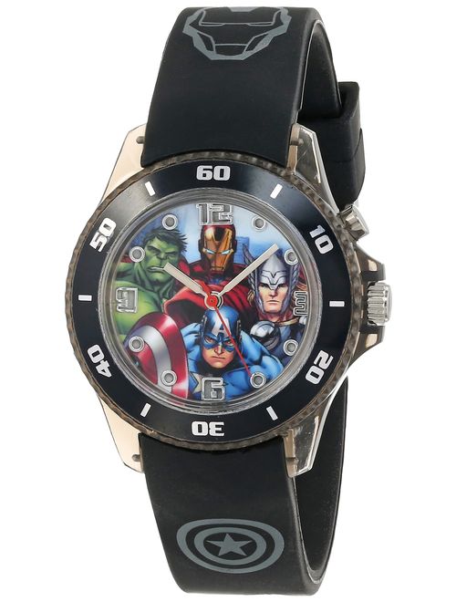 Marvel The Avengers Kids' AVG3508 Watch with Black Rubber Band