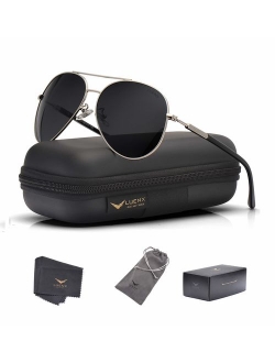 Men Aviator Sunglasses Polarized Women - UV 400 with case 60MM