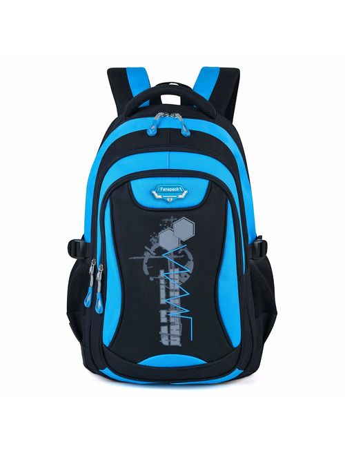Fanspack School Backpack Fashion Star Print Large Capacity School Bookbag Travel Backpack