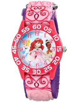 Kids' W001667 Princess Analog Display Analog Quartz Pink Watch