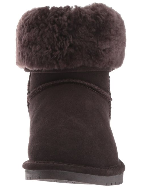 Bearpaw Women's Emma Short Fashion Boot, Chocolate, 8 Medium US
