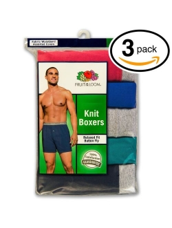 Solid Knit Boxers 3-Pack (Colors and patterns may vary)